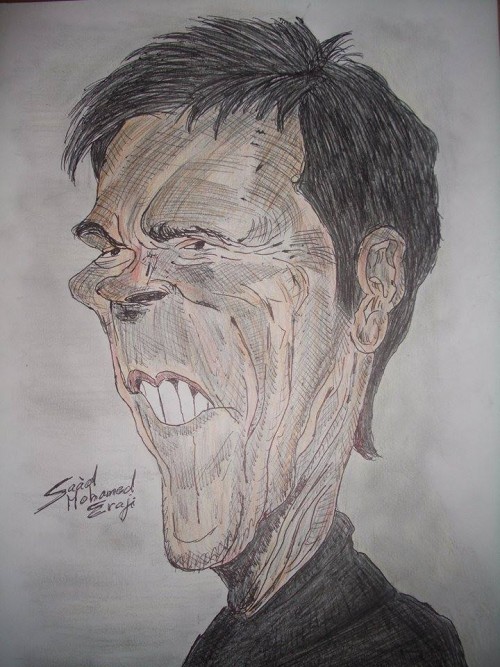 Caricature of Kevin Bacon