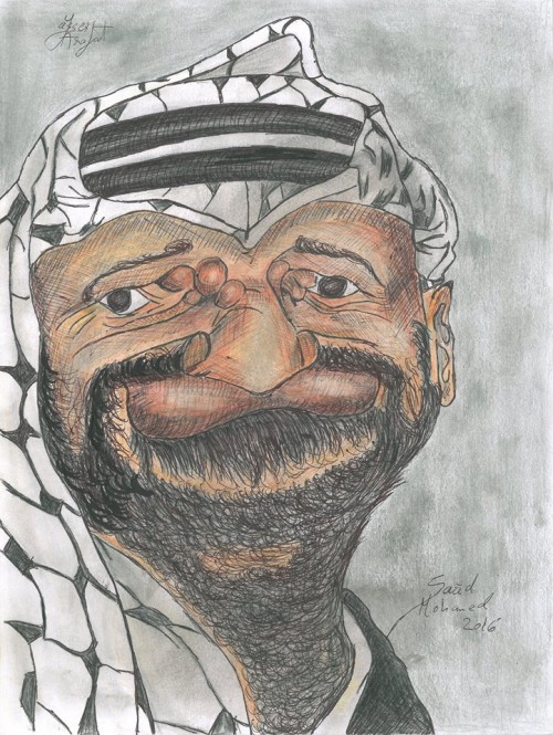 Caricature of Arafat / Mohammed Yasser Abdel Rahman Abdel Raouf Arafat al-Qudwa, popularly known as Yasser Arafat or by his kunya Abu Ammar, was a Palestinian political leader. He was Chairman of the Palestine Liberation Organization (PLO) from 1969 to 2004 and President of the Palestinian National Authority (PNA) from 1994 to 2004. Ideologically an Arab nationalist, he was a founding member of the Fatah political party, which he led from 1959 until 2004.