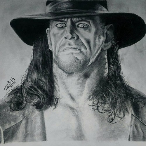 the undertaker 
my work using pencil and charcoal