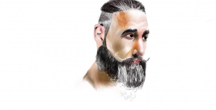 Digital Art of Instagram friend. Beard enthusiast
