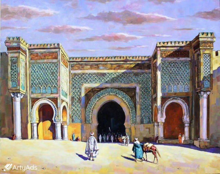 Date: 2013 / Bab Mansour el-Aleuj, appelée également la porte du Renégat, Bab el-Mansour ou encore Bab Mansour, est la porte de la ville de Meknès au Maroc la plus importante et la plus remarquable. Elle est située en face de la célèbre place Lahdim.