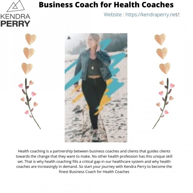 Health coaching is a partnership between business coaches and clients that guides clients towards the change that they want to make. No other health profession has this unique skill set. That is why health coaching fills a critical gap in our healthcare system and why health coaches are increasingly in demand. So start your journey with Kendra Perry to become the finest Business Coach for Health Coaches
Visit here for details :https://kendraperry.net/how-to-start-health-coach-business/