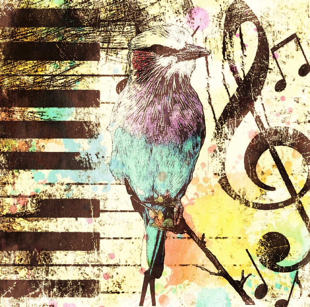 Музыка птицы на телефон. Музыкальные птички. Птицы поют. Птицы поют арт. Птицы музыканты.