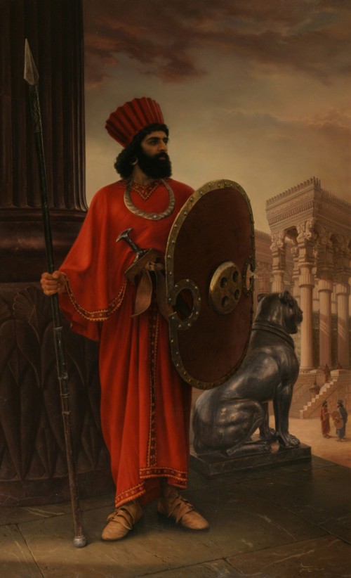 An Achaemenian Soldier
Oil on Canvas /  163 × 100 cm /  2001 - 2002