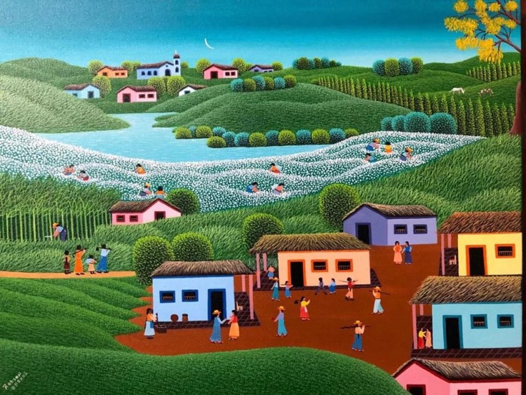 Robson barros artista naif galeria ajur sp divulgador da arte naif brasileira tel: 11-97415205