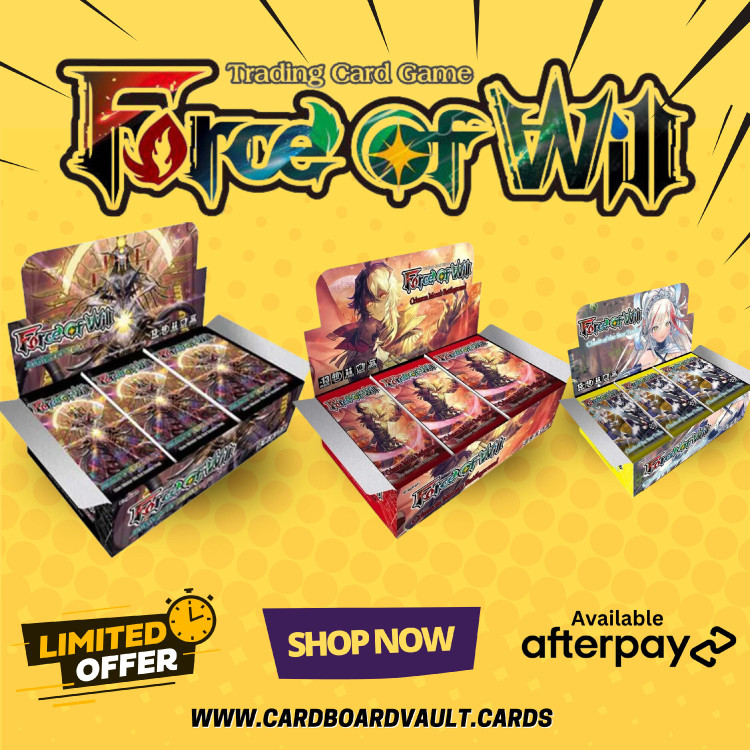 Enter a world of strategy and magic with our Force of Will Trading Card Game collection! These beautifully crafted cards offer an immersive experience for both seasoned players and newcomers alike. Don’t miss out on our limited-time offer to own a piece of this enthralling universe. Flexibility is in your hand with Afterpay - summon your deck now and spread the cost over time. Whether for play or display, these cards are a must-have. Visit our website to discover your path to victory!

https://cardboardvault.cards/products/Force-of-Will-c148846814